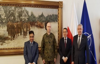 Ambassador Tsewang Namgyal met today the Secretary of State in the Ministry of National Defence of Poland, H.E. Mr. Marek apiski 8th March 2019