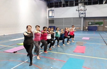 Embassys Yoga and Indian culture teacher Ms. Kirti Gahlawat conducted two workshops on yoga and healthy eating habits as per Ayurvedic principles during the India days organised by faculty of oriental studies at Jagellonian University 6th June 2019