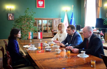 Courtesy call by Ambassador on  HE Mr Lukasz Kmita, Voivode of Malopolska province 