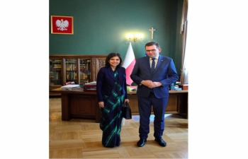 Courtesy call by Ambassador on HE Mr Lukasz Kmita, Voivode of Malopolska province