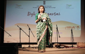 Celebrations of the 74th Republic Day of India in Vilnius, Lithuania 