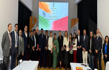 Interactive session with a business delegation from Gems & Jewellery Export Promotion Council (GJEPC) on 19 May 2026 at the Embassy of India