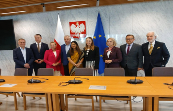 Amb Neeta Bhushan had the great  privilege to be received by members of the Poland-India Parliamentary group chaired by Ms. Kinga Gajewska, MP at the Sejm in Warsaw. Polish side welcomed the constitution of Parliamentary Friendship Group by the Lok Sabha earlier this year. There was very productive discussion on the rapidly expanding engagement between and deepening our strategic partnership across various sectors such as business, tourism and culture.