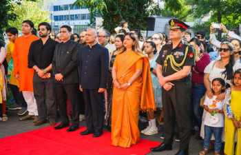 The 80th Independence Day of India was celebrated with joy and enthusiasm by Embassy of India in Warsaw this morning. Members of the Indian community and friends of India in Poland participated fervently in large numbers. Celebrations commenced with the singing of National Song “Vande Matram”