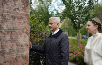 Hon’ble EAM Dr. S. Jaishankar visited the Memorial of the ‘Dobry (Good) Maharaja’ of Jamnagar at the Ochota District in Warsaw, honouring the enduring legacy of Jamsaheb Digvijaysinhji Ranjitsinhji Jadeja ji, who provided refuge and care to over 1,000 Polish children during the Second World War. (5 September 2026)