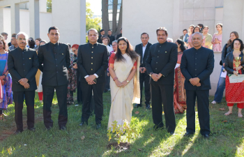 As part of the #EkPedMaaKeNaam initiative, the Ambassador proudly planted a tree sapling at the Chancery, reaffirming our profound respect for Mother Earth and our collective commitment to environmental stewardship and sustainability.